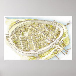 Griechenland. Polis Poster