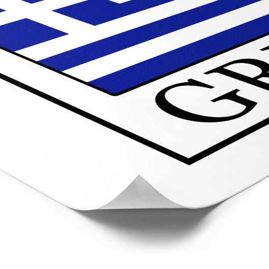 Griechenland Poster (Ecke)