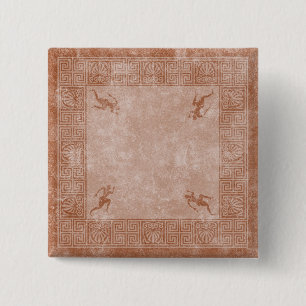 Griechenland-Quadratentwurf Button