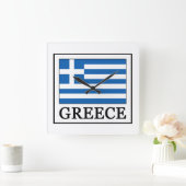 Griechenland Quadratische Wanduhr (Zuhause)