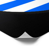 Griechenland - Qualitätsflaggenkreislauf Poster (Ecke)