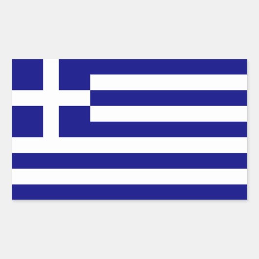 GRIECHENLAND RECHTECKIGER AUFKLEBER (Vorderseite)