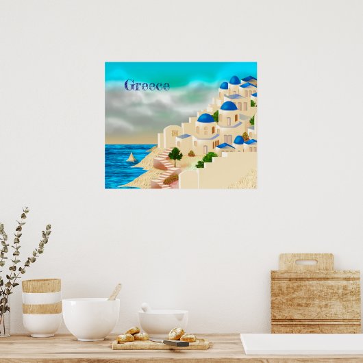 Griechenland Reise Poster (Küche)