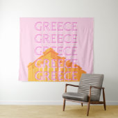 Griechenland, Reisekunst, Rosa Wandteppich (Beispiel (Horizontal))