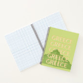 Griechenland Reisen Kunst, Sommerreisen Kunst, Grü Notizblock (Innenseite)