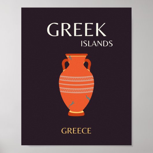 Griechenland, Reisen, Preppy Poster (Vorne)