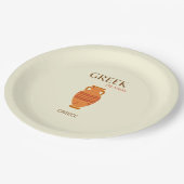 Griechenland, Reisen, Retro, Pastel Pappteller (Schrägansicht)