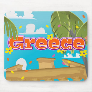 Griechenland Reiseplakat. Mousepad