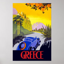 Griechenland Reiseplakat Poster
