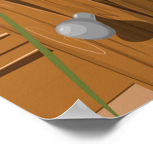 Griechenland Reiseplakat. Poster (Ecke)