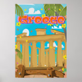 Griechenland Reiseplakat. Poster (Vorne)