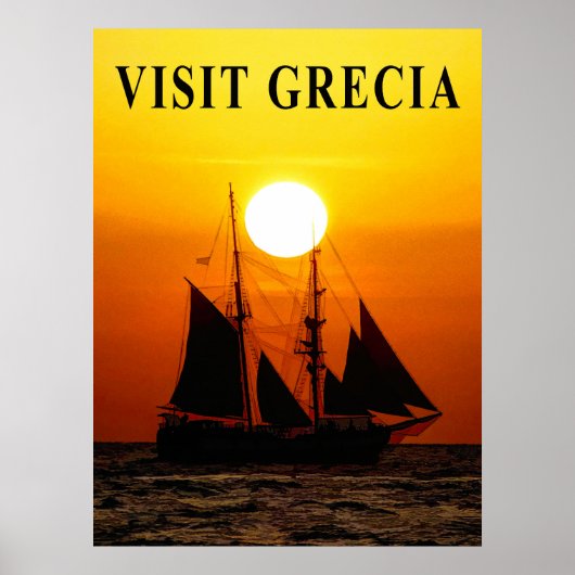 Griechenland Reiseplakat Poster (Vorne)