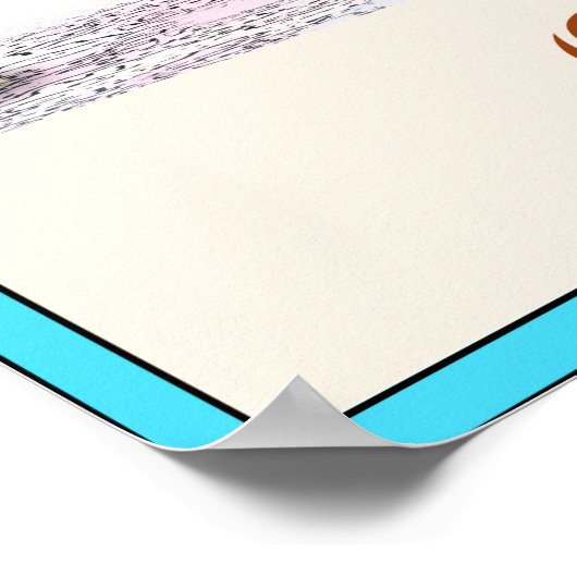 Griechenland Reiseplakat Poster (Ecke)