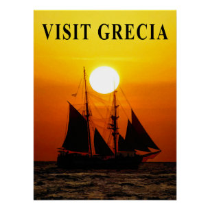 Griechenland Reiseplakat Poster