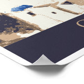 Griechenland Reiseplakat Poster (Ecke)