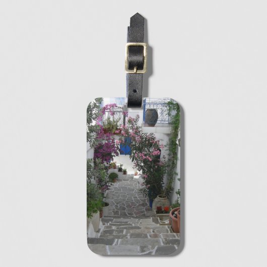 Griechenland Reiseziel Gepäckmarke Gepäckanhänger (Vorderseite Vertikal)