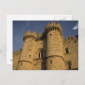 Griechenland, Rhodos Stadt. Blick auf den Palast d Postkarte (Vorne/Hinten)