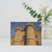 Griechenland, Rhodos Stadt. Blick auf den Palast d Postkarte (Stehend Vorderseite)