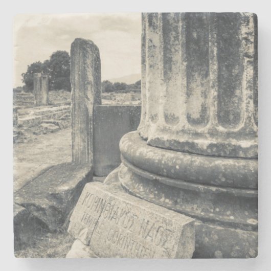 Griechenland, Ruinen der antiken Stadt Steinuntersetzer (Vorderseite)