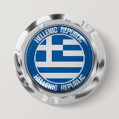 Griechenland-Runde Button (Vorderseite)