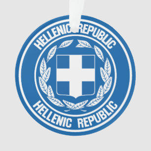 Griechenland-Runde Ornament