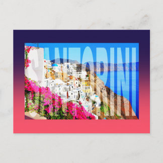 Griechenland santorin oia postkarte