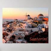 Griechenland - Santorin - Thera - Thira - Oia - Poster (Vorne)