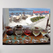 Griechenland - Santorin - Thera - Thira - Wein - Poster (Vorne)