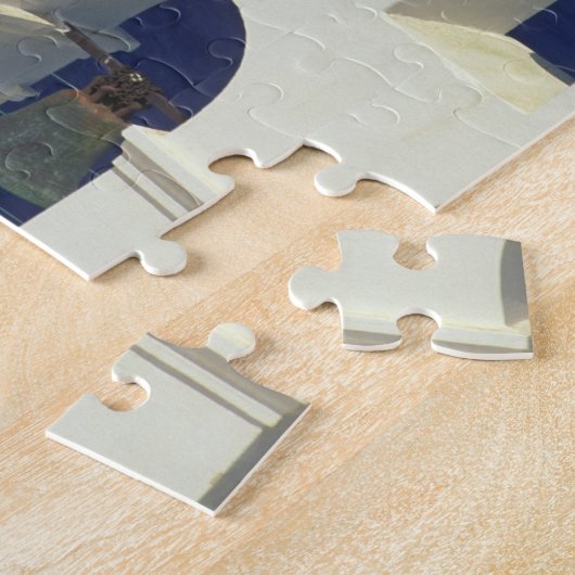 Griechenland, Santorini. Aussicht auf eine griechi Puzzle (Seite)