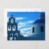 Griechenland Santorini Kirche Postkarte (Vorne/Hinten)