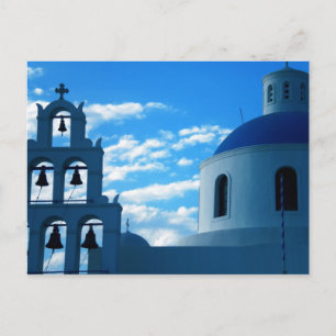 Griechenland Santorini Kirche Postkarte