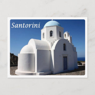 Griechenland - Santorini - Kirche St. Athena - Postkarte