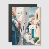 Griechenland Santorini Magnetkarte (Vorne/Hinten)