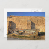 Griechenland, Santorini, Oia. Altes Fischerboot tr Postkarte (Vorne/Hinten)