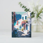 Griechenland Santorini Postkarte (Stehend Vorderseite)