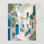 Griechenland Santorini Postkarte (Vorderseite)