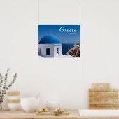 Griechenland Santorini Reisen Poster (Küche)