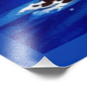 Griechenland Santorini Wasserfarbe Ägäisches Meer  Fotodruck (Ecke)