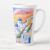 Griechenland Santorini Wasserfarbe Ägäisches Meer Milchtasse (Rechts)