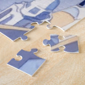 Griechenland Santorini Wasserfarbe Ägäisches Meer  Puzzle (Seite)