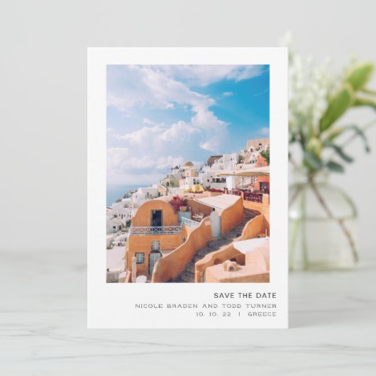 Griechenland Save the Date (Stehend Vorderseite)
