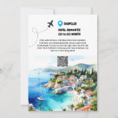 Griechenland Save the Date Ziel Foto (Rückseite)