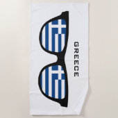 GRIECHENLAND schattiert kundenspezifisches Strandtuch (Vorderseite)