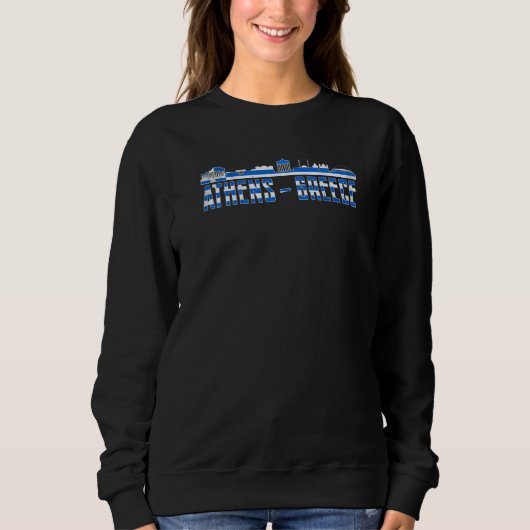 Griechenland Skyline Athen 1 Sweatshirt (Vorderseite)