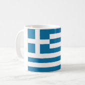 Griechenland-Staatsflagge Kaffeetasse (Vorderseite Links)