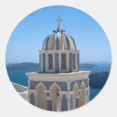 Griechenland-Sticker Runder Aufkleber (Vorderseite)