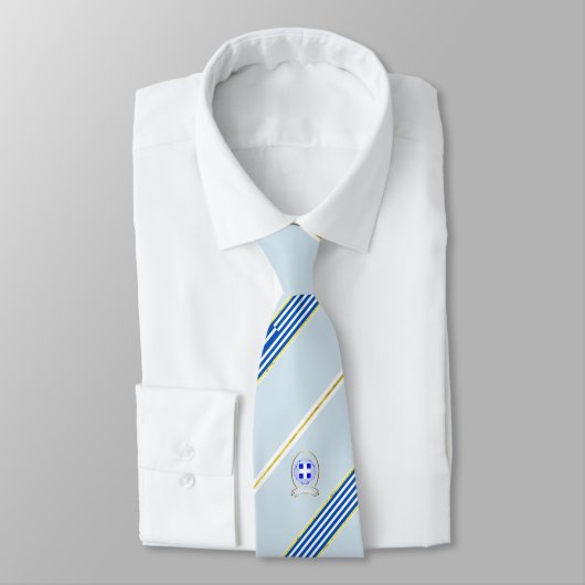 Griechenland stripes Flagge Krawatte (Gebunden)