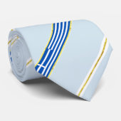 Griechenland stripes Flagge Krawatte (Gerollt)