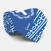 Griechenland Stripes Krawatte, griechisch-Flaggenm Krawatte (Gerollt)