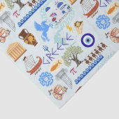 Griechenland Symbole für Reisende Seidenpapier (Detail)